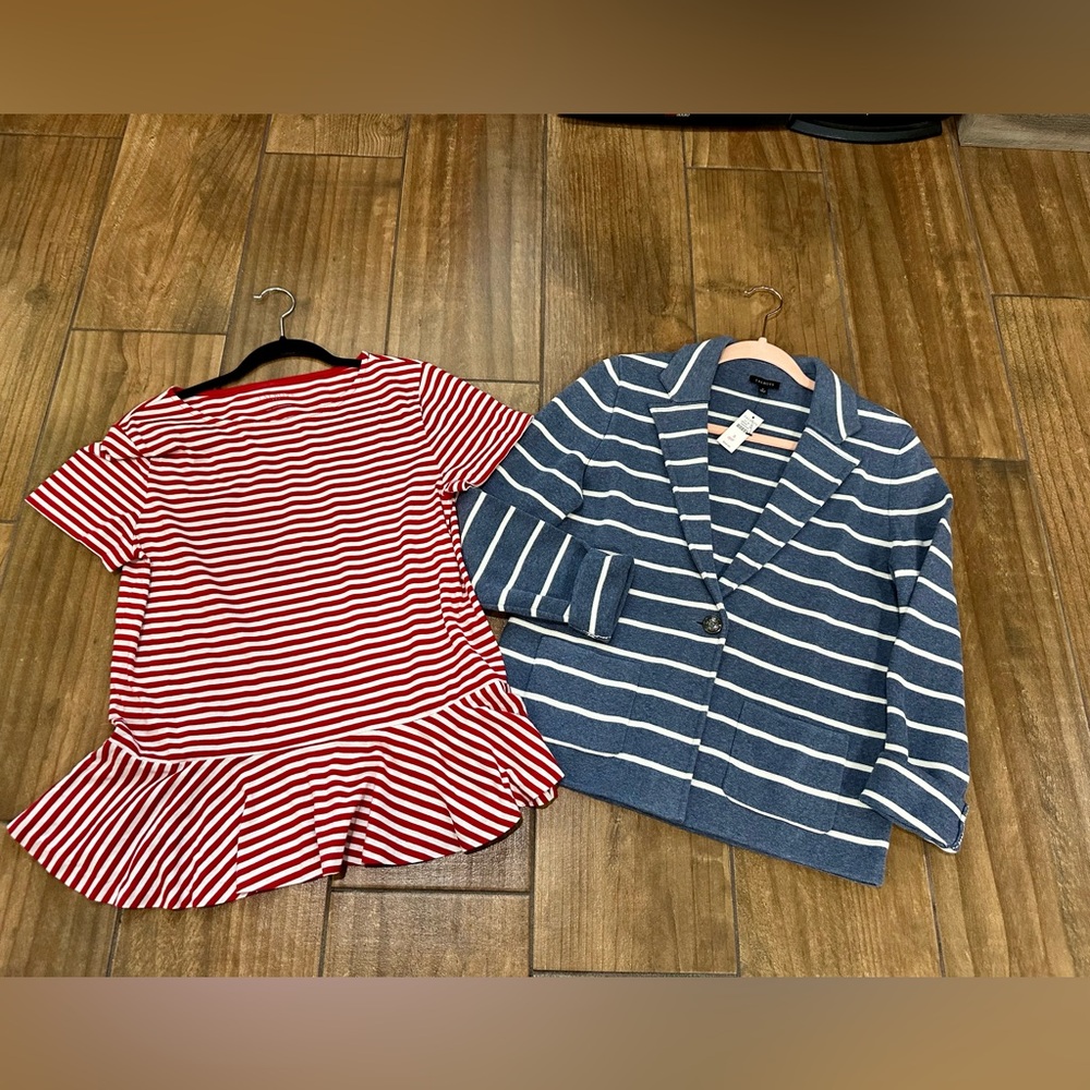 Talbots size small jacket and shirt bundle.